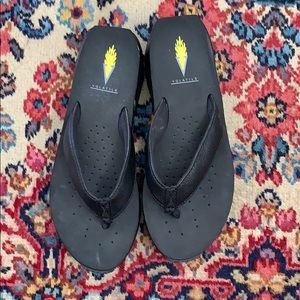 Size 8 Volatile wedge flip flops